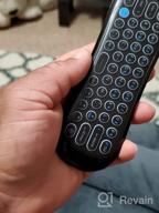 img 1 attached to Black WeChip R2 Air Remote With Voice And Backlit Keyboard - 2.4G Wireless For Android TV Box, PC, Projector, And HTPC (Not Compatible With Smart TV) review by Adam Gray