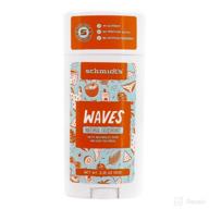 🌊 experience long-lasting freshness with schmidts natural deodorant wavesnew scent logo