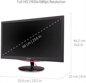 img 2 attached to 🖥️ Enhance Your Viewing Experience with ViewSonic VX2458 MHD Monitor: FreeSync, Flicker-Free 144Hz, Blue Light Filter, and More!