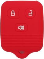 segaden red silicone cover protector case for ford lincoln mazda mercury 3 button key fobs логотип