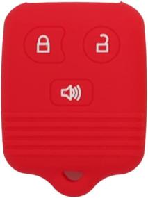 img 2 attached to SEGADEN Red Silicone Cover Protector Case for FORD LINCOLN MAZDA MERCURY 3 Button Key Fobs