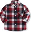 matching plaid flannel long sleeve t-shirts for the whole family: toddlers, big boys, girls, men, and women logo