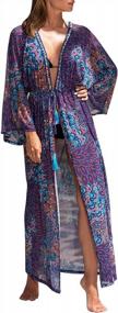 img 4 attached to Stylish And Versatile Shermie Kimonos For Women - Perfect Beach And Pool Cover-Ups