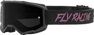 fly racing zone goggle (black/fusion/dark smoke lens logo