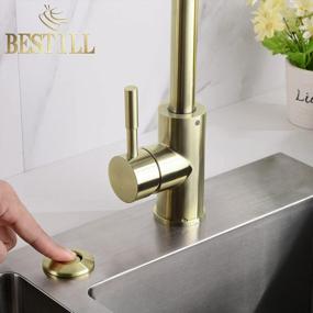 img 3 attached to Upgrade Your Garbage Disposal With BESTILL Sink Top Air Switch Kit - Brushed Gold & Brass Cover