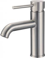 brushed nickel single handle bathroom faucet (5 7/8" x 7 9/16") by ratel logo