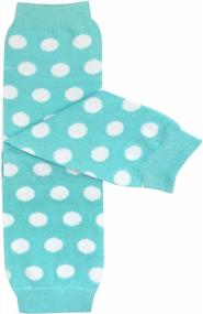 img 3 attached to Polka Dot And Solid Color Leg Warmers For Babies By Bowbear