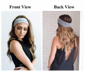 img 2 attached to Sweat Wicking Workout Headbands For Women - Ideal For Yoga, Exercise And Fitness