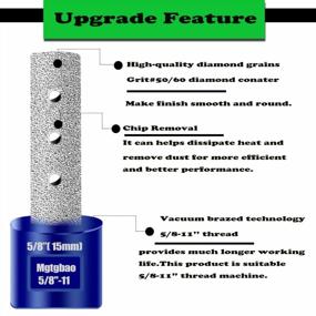 img 2 attached to Mgtgbao 5/16”Blue Diamond Finger Bit, 8Mm Diamond Finger Milling Bits For Enlarging And Shaping Or Round Bevel Existing Holes In Porcelain Hard Ceramic Stone Granite Marble Tile
