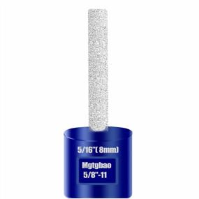 img 4 attached to Mgtgbao 5/16”Blue Diamond Finger Bit, 8Mm Diamond Finger Milling Bits For Enlarging And Shaping Or Round Bevel Existing Holes In Porcelain Hard Ceramic Stone Granite Marble Tile