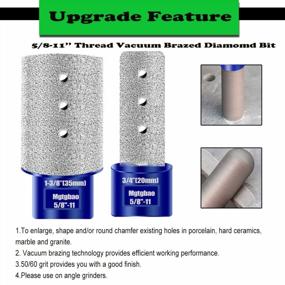 img 1 attached to Mgtgbao 5/16”Blue Diamond Finger Bit, 8Mm Diamond Finger Milling Bits For Enlarging And Shaping Or Round Bevel Existing Holes In Porcelain Hard Ceramic Stone Granite Marble Tile