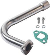 🏎️ welcho exhaust pipe: female threaded for predator 212cc 196cc go kart & mini bike, honda gx160 & gx200, coleman powersports ct200u логотип