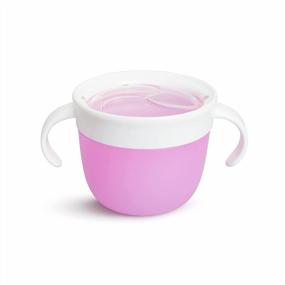 img 1 attached to Snack Catcher For Kids - Набор из 2 предметов розового и фиолетового цвета от Munchkin