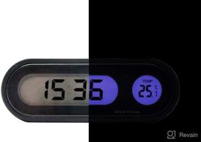 img 4 attached to 🚗 Multi-function Car Time Clock Thermometer with LED Digital Display and Backlight - Stay Informed on the Go!