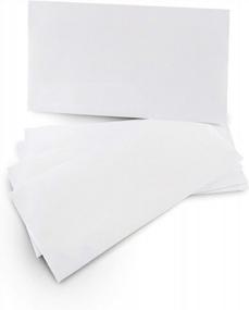 img 2 attached to 50 Self-Seal Envelopes Security Tinted No Window 24 LB Size 3-5/8 X 6-1/2 Inches White 50 Count EnveGuard (34650)