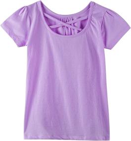 img 2 attached to Noomelfish Girls Criss T Shirts Sleeve Girls' Clothing at Tops, Tees & Blouses