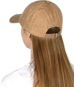img 2 attached to Vintage Washed Twill Baseball Cap With Low Profile Design For Unisex Men And Women, Ideal For Dad