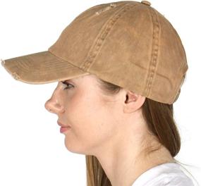 img 3 attached to Vintage Washed Twill Baseball Cap With Low Profile Design For Unisex Men And Women, Ideal For Dad