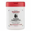 thayers alcohol-free witch hazel toning towelettes with aloe vera, rose petal, 25 count logo