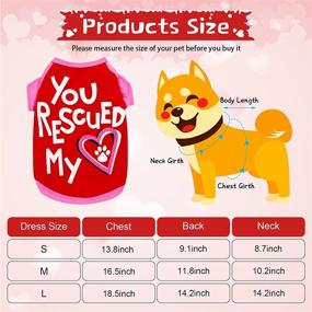 img 3 attached to 🐶 Cute and Funny 5-Piece Dog Shirt Set for Small Girl Dogs - Perfect Pet Clothes for Chihuahuas, Yorkies, and More!