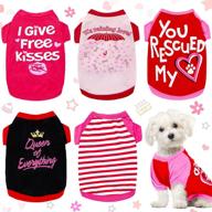 🐶 cute and funny 5-piece dog shirt set for small girl dogs - perfect pet clothes for chihuahuas, yorkies, and more! логотип