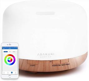 img 4 attached to Smart Wi-Fi Essential Oil Diffuser With App And Voice Control, Alexa Compatible, 500Ml Aromatherapy Humidifier For Relaxing Atmosphere In Home, Office, And Bedroom