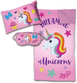 img 1 attached to Nickelodeon JoJo Siwa Pink 3 Piece Slumber Set by Jay Franco