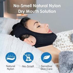img 2 attached to Stop Snoring With Vosaro'S Comfortable And Adjustable Anti-Snoring Chin Straps For Men And Women
