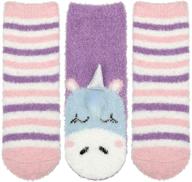 panda bros girls fluffy slipper girls' clothing : socks & tights logo