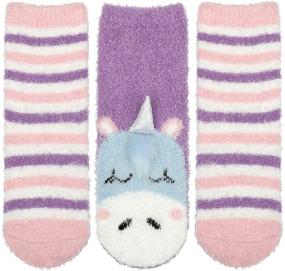 img 4 attached to Panda Bros Girls Fluffy Slipper Girls' Clothing : Socks & Tights