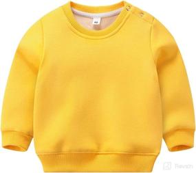 img 3 attached to Thermal Fleece Christmas Sweatshirts Pullover Apparel & Accessories Baby Girls in Clothing