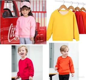 img 2 attached to Thermal Fleece Christmas Sweatshirts Pullover Apparel & Accessories Baby Girls in Clothing