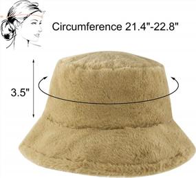 img 2 attached to Vintage Faux Fur Fisherman Cap: Stay Warm With Winter Bucket Hat For Women