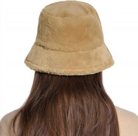 img 3 attached to Vintage Faux Fur Fisherman Cap: Stay Warm With Winter Bucket Hat For Women