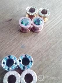 img 5 attached to Set Of 8 Stainless Steel Ear Gauges With Dull Polish Finish For Fashionable Stretching And Piercing