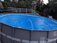 img 1 attached to Sun2Solar Clear 16-Foot Round Solar Cover 1600 Series Heat Retaining Blanket For In-Ground And Above-Ground Round Swimming Pools Use Sun To Heat Pool Water Bubble-Side Facing Down In Pool review by Scott Yenson