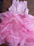 img 1 attached to NNJXD Dress Ruffles Wedding Dresses Girls' Clothing review by Samantha Adams