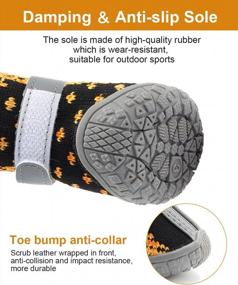 img 2 attached to Search Title: "Dog Shoes For Hot Pavement - Anti-Slip Rugged Sole, Reflective & Adjustable Strap, Summer Dog Booties Hiking Boots Durable Breathable Lightweight For Small Medium Dogs Hardwood Floors