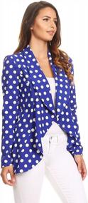 img 3 attached to Women'S Open Front Long Sleeves Casual Work Blazer Jacket Cardigan With Plus Size Suit