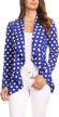 women's open front long sleeves casual work blazer jacket cardigan with plus size suit logo
