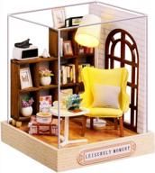 create your own charming world with cutebee dollhouse miniature and furniture kit - leisurely moment, 1:24 scale logo