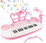 портативная электронная фортепианная клавиатура baoli для детей с микрофоном - 31 клавиша, многофункциональная развивающая игрушка-музыкальный инструмент, идеальный подарок на день рождения для начинающих мальчиков и девочек в возрасте 3-6 лет логотип