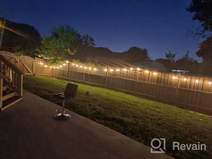 img 1 attached to 🌍 100ft Globe Outdoor String Lights - Dimmable LED Patio String Light with 34 Shatterproof G40 Bulbs - Commercial Hanging Lights for Party, Porch, Backyard, Bistro - Lightdot review by James Hess