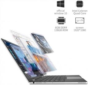 img 3 attached to 💻 Windows 10 Laptop Computers - Ezbook X1 Full HD Touchscreen Laptop Display 11.6 inch, 6GB RAM, 128GB ROM, 2-in-1 Laptop