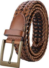 img 4 attached to Belt Lavemi Leather Braided 35 2828 2 Men's Accessories ~ Belts