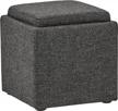 rivet ross modern tweed lift-top storage ottoman pouf - stylish and functional furniture on amazon logo