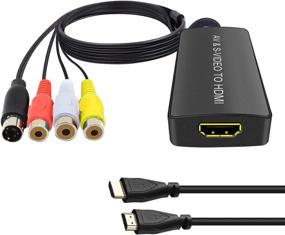 img 4 attached to Dingsun SVideo To HDMI Converter: 3RCA AV Support 1080P/720P Compatible With WII U, PS2/PS3, STB, Xbox & More!