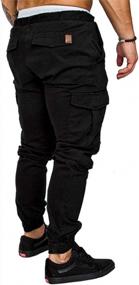 img 2 attached to Stylish And Comfortable: THWEI Men'S Slim Fit Cargo Pants For Casual And Athletic Wear