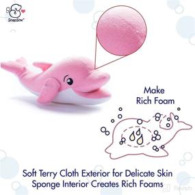 img 1 attached to 🐬 Bathtime Bliss with SoapSox's Pink Ava the Dolphin Children's Bath Toy!