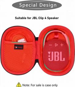 img 3 attached to XANAD Hard Case For JBL Clip 4 Portable Bluetooth Speaker - Storage Protective Travel Carrying Bag-Red